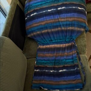 Vibrant Blue and Purple Dress